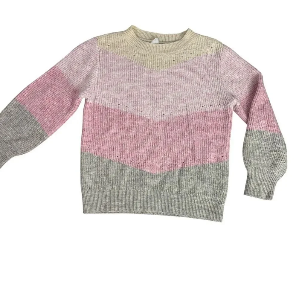 Gap Kids Small Colorblock Chevron Sweater size Small